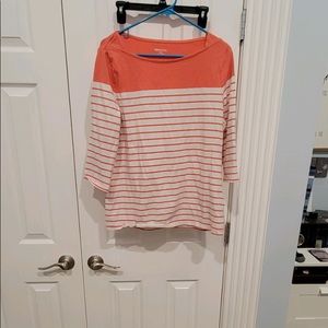 Coral quarter sleeve shirt